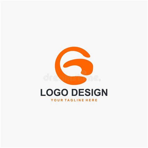 Letter G Logo Design Monogram G Type Abstract Symbol Initial G Vector