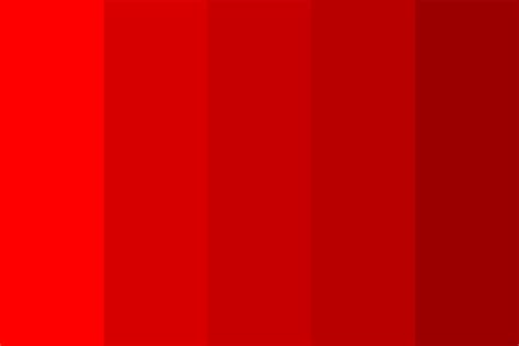 The 5 Shades Of Red Color Palette