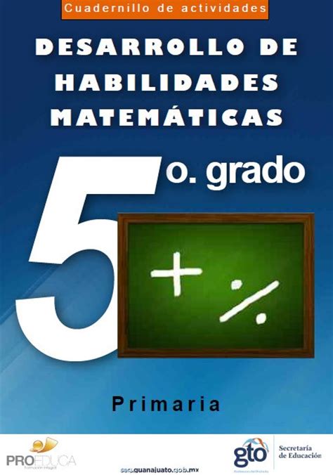 Cuadernillo De Actividades Matemáticas Para 5° Grado De Primaria