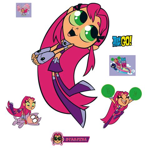 Starfire Teen Titans Go Giant Officially Licensed Dc Removable Wall