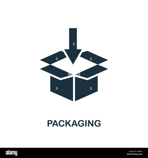 Packaging Icon Monochrome Style Design From Logistics Delivery