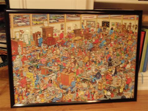 This also applies for large mirrors. DIY by Design: It Took A Puzzle