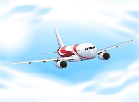 Airplane Flying In The Sky 648275 Vector Art At Vecteezy