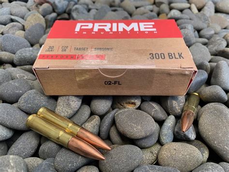 300 Blackout Subsonic 220gr Hollow Point Performance Prime