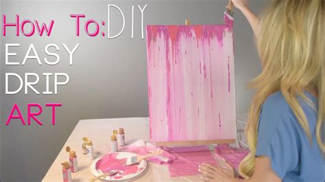 How To Acrylic Drip Painting Diy Youtube