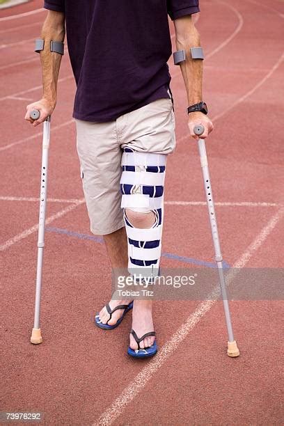 Athlete Crutches Photos And Premium High Res Pictures Getty Images