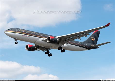 Jy Aig Royal Jordanian Airbus A330 223 Photo By Richard Toft Id