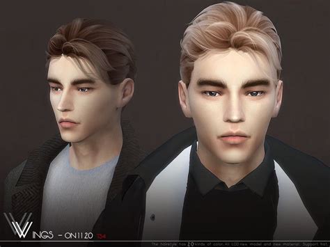 The Sims Resource Wings On1120 Hair Sims 4 Hairs Sims 4 Hair Male