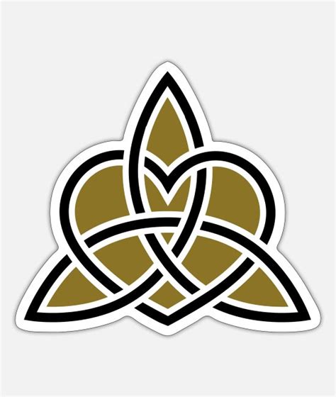 Celtic Heart Triquetra Trinity Eternal Love Knot Sticker Spreadshirt