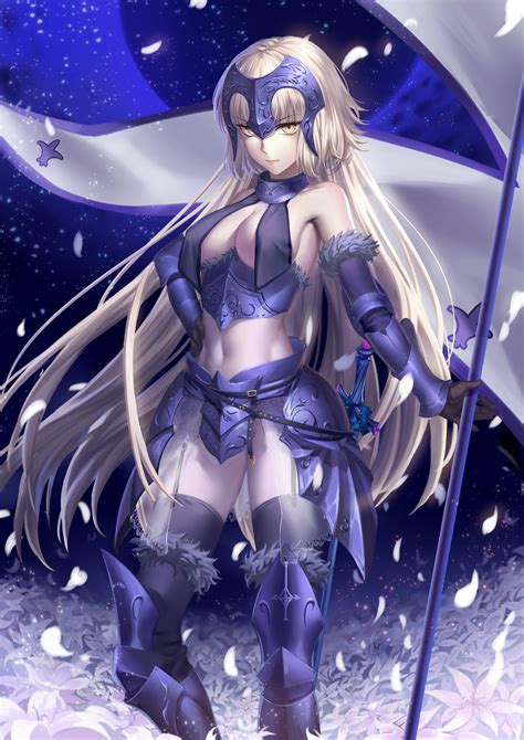 Wallpaper Long Hair Weapon Blonde Armor Cleavage Fate Grand