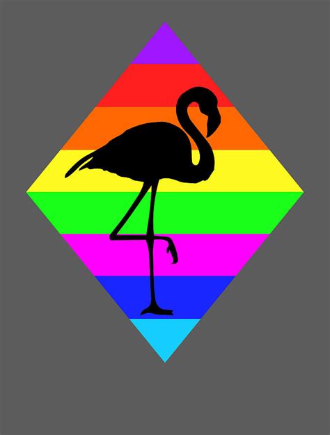 Gay Pride With A Flamingo For Men Women Lesbian Homosexual Flag Digital Art By Mercoat Ug