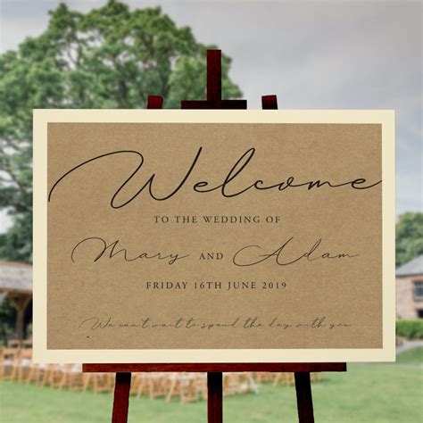 Rustic Wedding Welcome Sign By Hearts And Twine Wedding Seating Plans