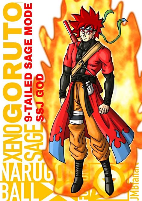 Xeno Sage Goruto 9 Tailed Sage Mode Ssj God By Cjytp On Deviantart