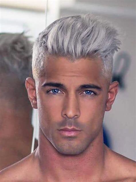 Pin By Joey B On Mens Haircuts Silver Hair Men White Hair Men