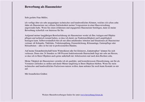 Als merchandiser bist du für die verkaufsfördernde präsentation der produkte im verkaufsraum zuständig. Bewerbung als Hausmeister Muster und Tipps