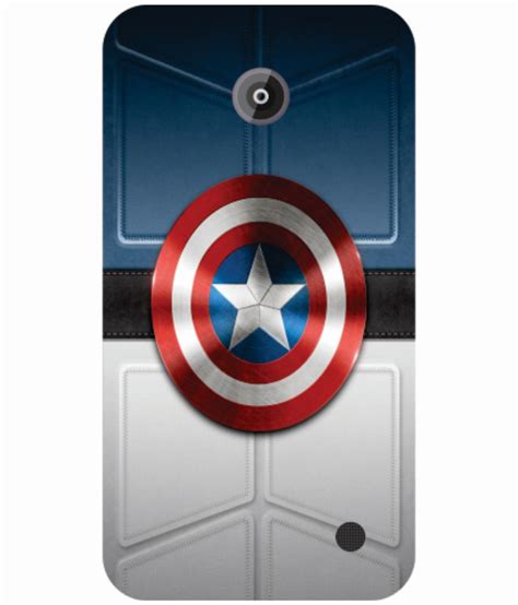 Printland Colored Back Cover Shield Captain America For Nokia Lumia 630