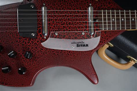 2011 Jerry Jones Electric Master Sitar Red Gator GuitarPoint