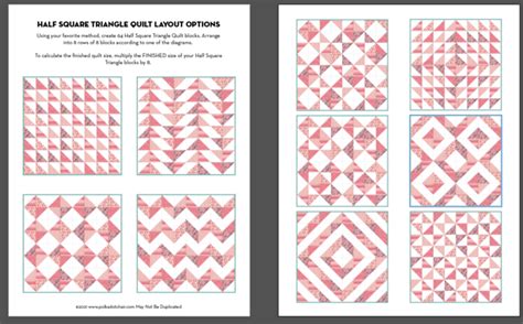 Half Square Triangle Quilt Layouts And Free Baby Quilt Pattern Polka