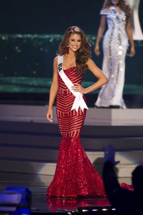 Miss Usa 2015 Red Pageant Dress Evening Gowns Dresses