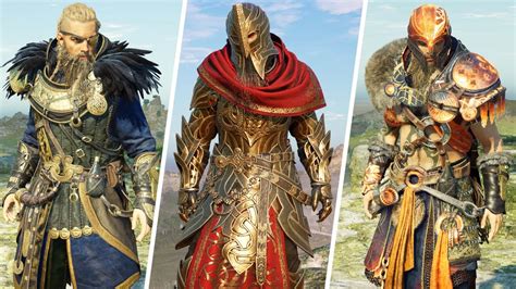 Dawn Of Ragnarok All Armor Sets Showcase Assassin S Creed Valhalla Youtube