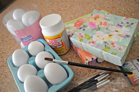 Easy Decoupage Easter Eggs Make Fun And Festive Decor Hip2save