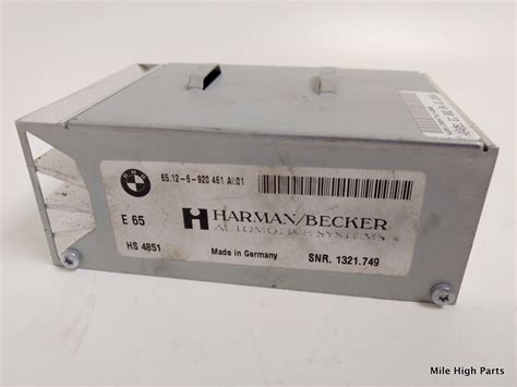 The site offers accessible and easy ownership accompanied by the highest standard of transparency. 02-10 BMW E65 E66 HiFi DSP System Amplifier Harman Becker 65126920461 - Mile High Parts Used ...