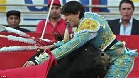 Shocking Moment Matador Is Gored In The Bum By Angry Bull Yet Survives