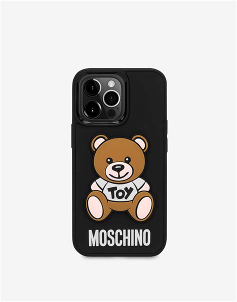 Moschino Teddy Bear Iphone 13 Pro Cover Moschino Official Store