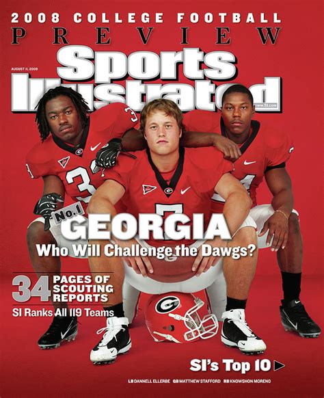 University Of Georgia 2008 College Football Preview Issue Cover By