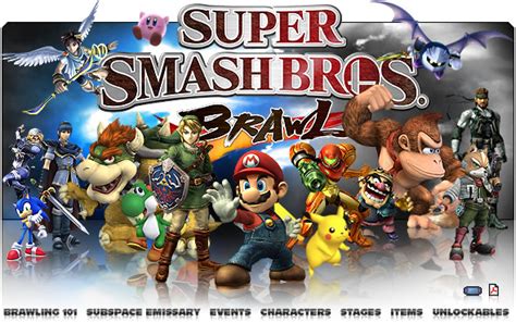 Super Smash Brothers Video Game Game On Party