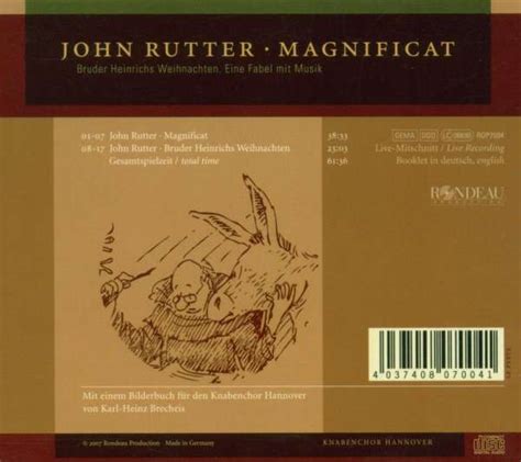 John Rutter Magnificat Cd Jpc