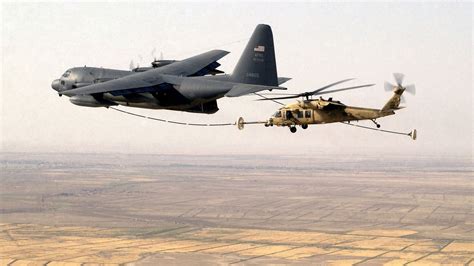 C 130 Refueling Us Air Force Reserve Helicopter 301st Rescue Squadron