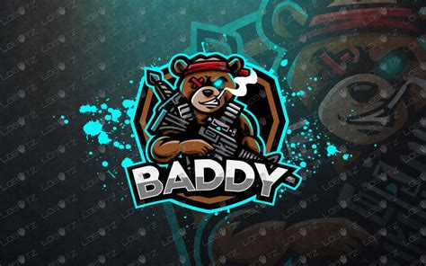 Bear Mascot Logo Bear Esports Logo Bear Soldier Mascot