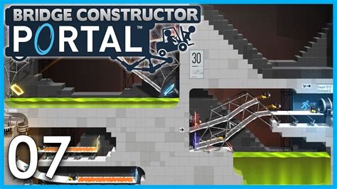Bridge Constructor Portal Playthrough Part 7 Dreaded Level 30 Youtube