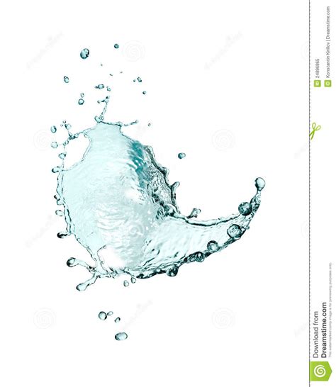 Splashing Water Abstract Stock Image Image Of Blue Nature 24896865