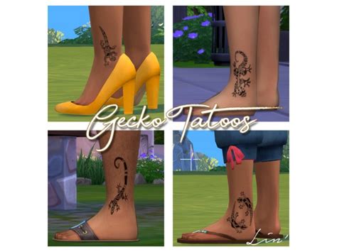Lin Leg Gecko Tattoo The Sims 4 Download Simsdomination Sims