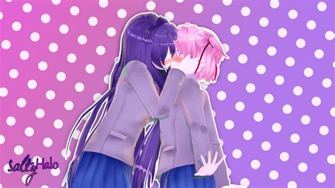 Ddlc Yuri X Natsuki Yuri с изображениями Юри