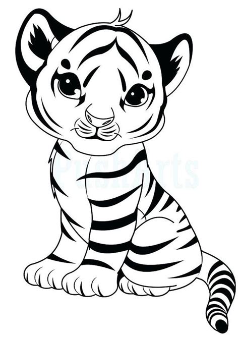 Baby Tiger Coloring Page Animal Coloring Pages Unicorn Coloring