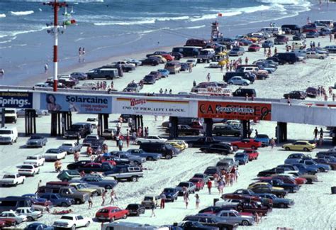 Florida Memory View Showing Vehicles Parked Next To The Pier At