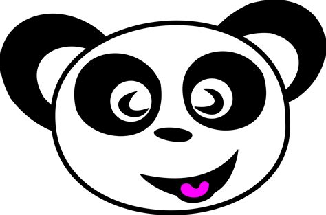 Clipart Happy Panda Face