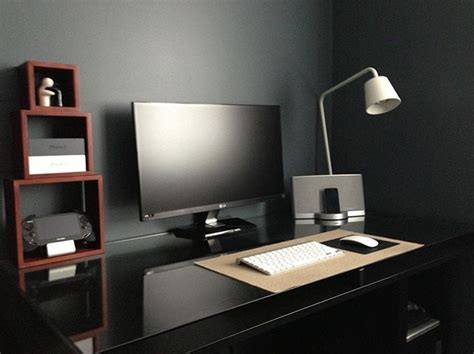 All Black Minimalist Desk Setup Desksetup Workstation Home Office