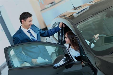 Woman Buying A New Car Stock Image Image Of Dealership 108010383