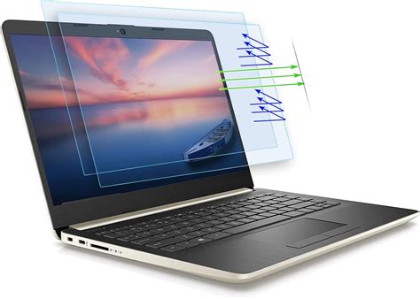 Pacote Com 2 Peças Protetor De Tela Para Laptop Hp De 14 Polegadas