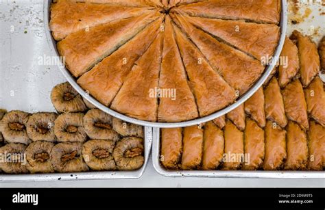 Burma Baklava Turkish Dessert Sweet Stock Photo Alamy