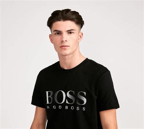Basic Logo T Shirt Black Boss T Shirts • Urbanglitters