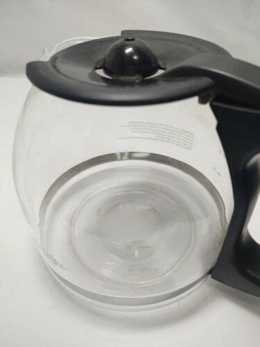 Mr Coffee Pld12 1 Replacement 12 Cup Glass Carafe Black Handle And Lid