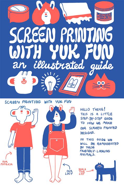 How To Screen Print At Home An Illustrated Guide By Yuk Fun Yuk Fun