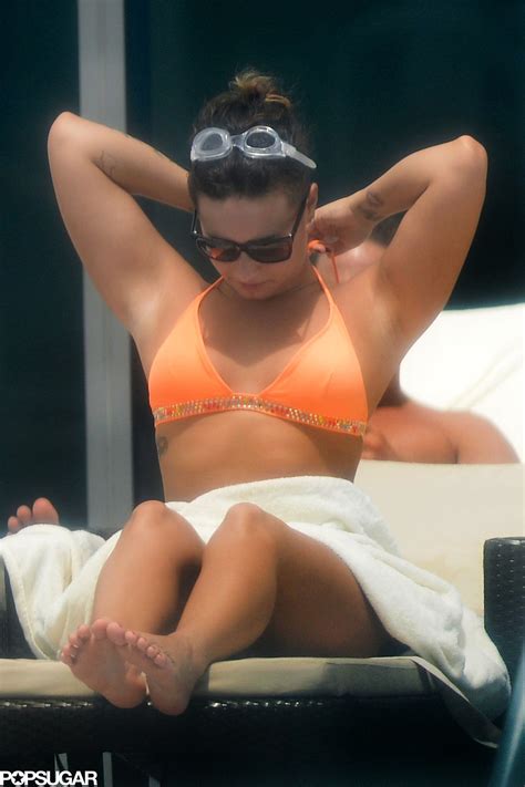 Demi Lovato Breaks Out Her Bikini For Miami Fun With Images Demi