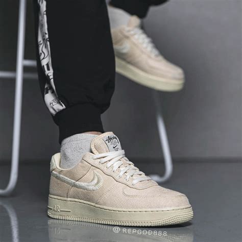 Stussy Nike Air Force 1 Fossil Cz9084 200 Release