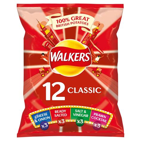 Walkers Classic Variety Crisps 12x25g Multipack Crisps Iceland Foods
